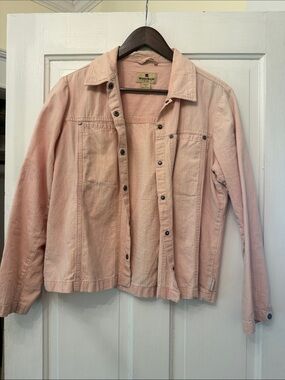 Woolrich Pale Pink Denim Trucker Jacket